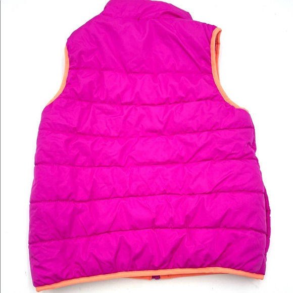 CRAZY 8 girl's puffer vest fuchsia size LARGE (10-12) - Picture 2 of 8